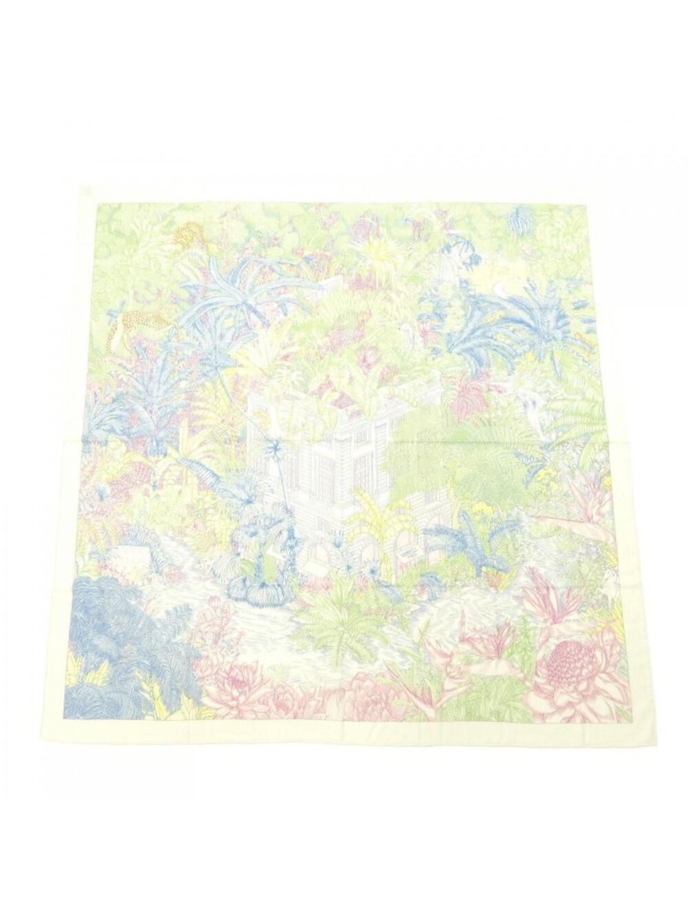 Hermes Faubourg Tropical Carre Geant 140 Shawl Scarf